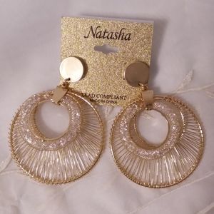Wire Wrap Hoop Dangle Pierce Earrings Natasha